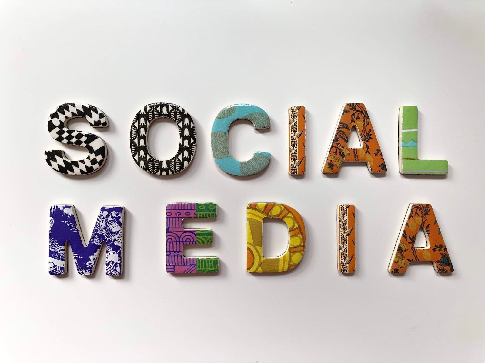 Social Media and digital communications assorted-color social media signage