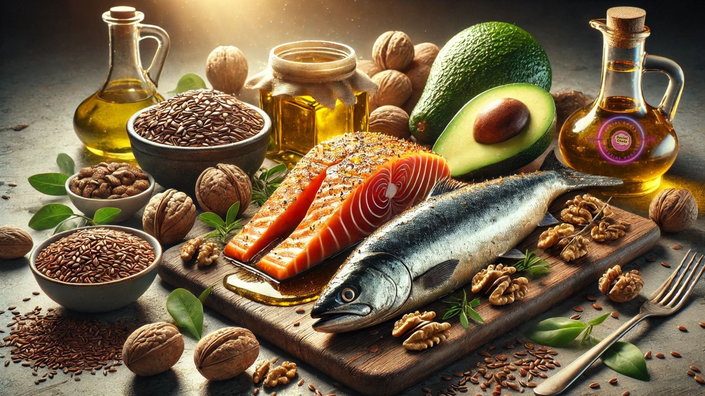 omega-3-rich foods (salmon, sardines, walnuts, flaxseeds)